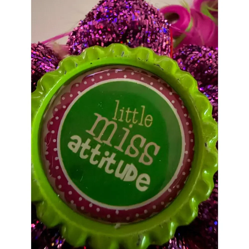 Little Miss Attitude Curly Feather Hair Clip